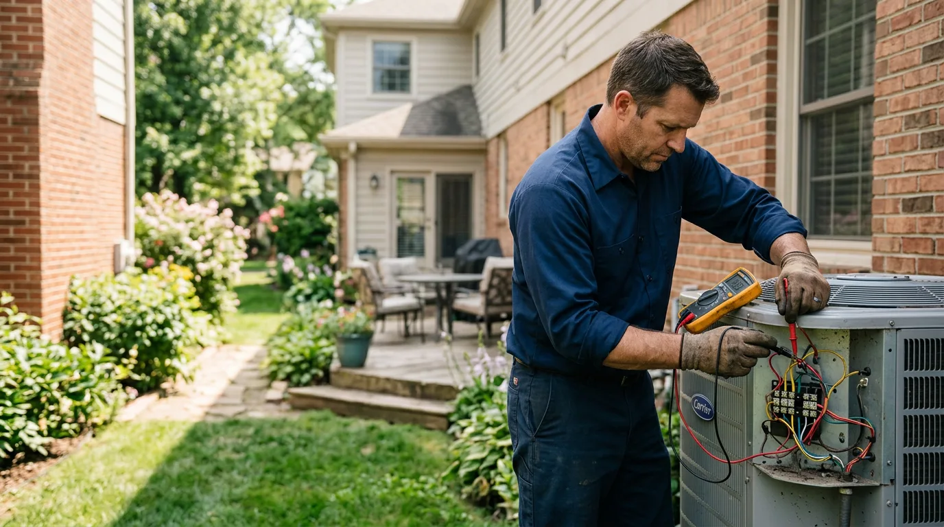 HVAC technician working near El Dorado, CA